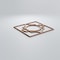 Ekena Millwork Small Gypsum Decorative Fretwork Wood Wall Panels, Alder, 11 3/8"W x 11 3/8"H x 3/8"T WALW12X12X0375GYPAL - alternate 4